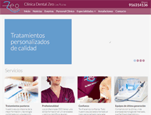 Tablet Screenshot of clinicazeo.com